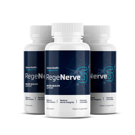 RegeNerve6  – Natural Support for Nerve Health (3-Bottle Kit)