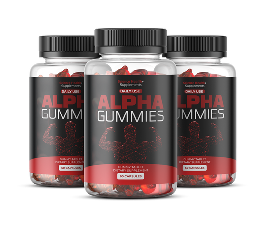 AlphaGummies6: Male Vitality Support (3-Bottle Kit)